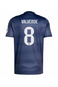 Real Madrid Federico Valverde #8 Jalkapallovaatteet Vieraspaita 2025-26 Lyhythihainen